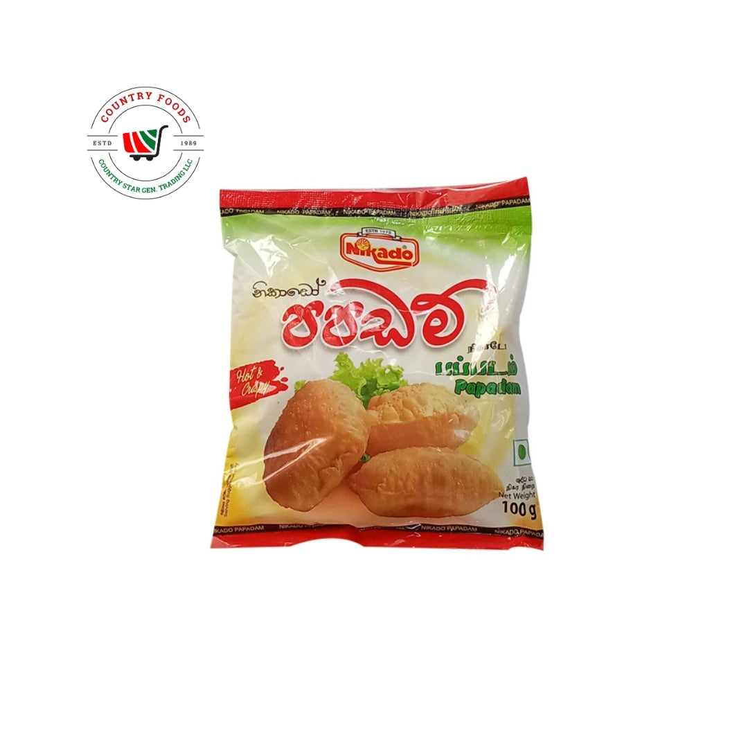 Nikado Hot & Spicy Papadam 100gm