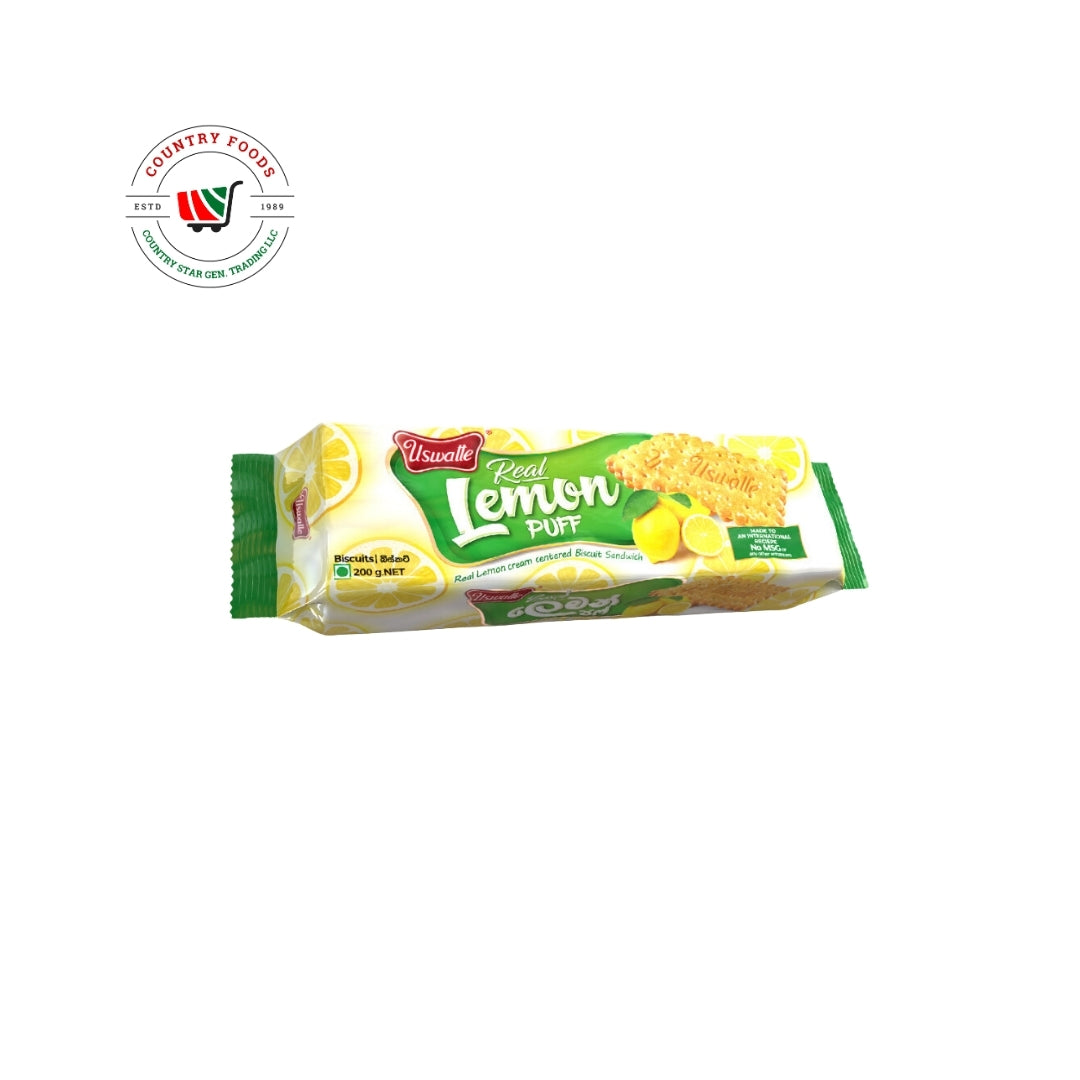 Uswatte Lemon Puff Biscuit 200g