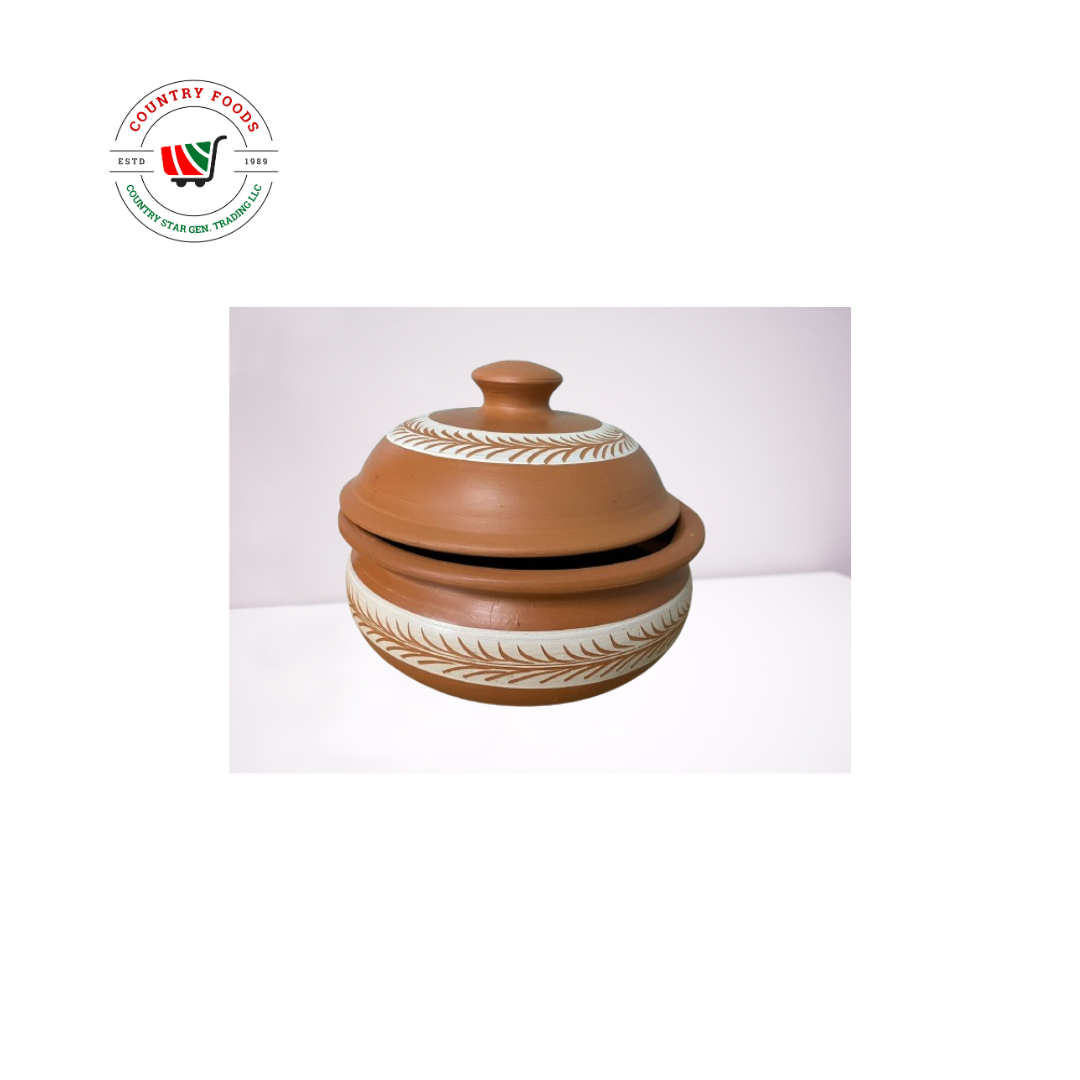CLAY POT WITH LIDS FOR GAS (MEDIUM)